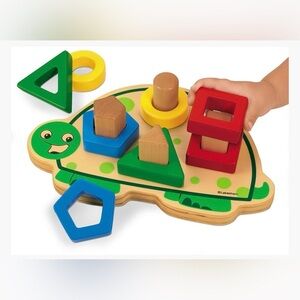 Lakeshore wooden shape sorter turtle puzzle